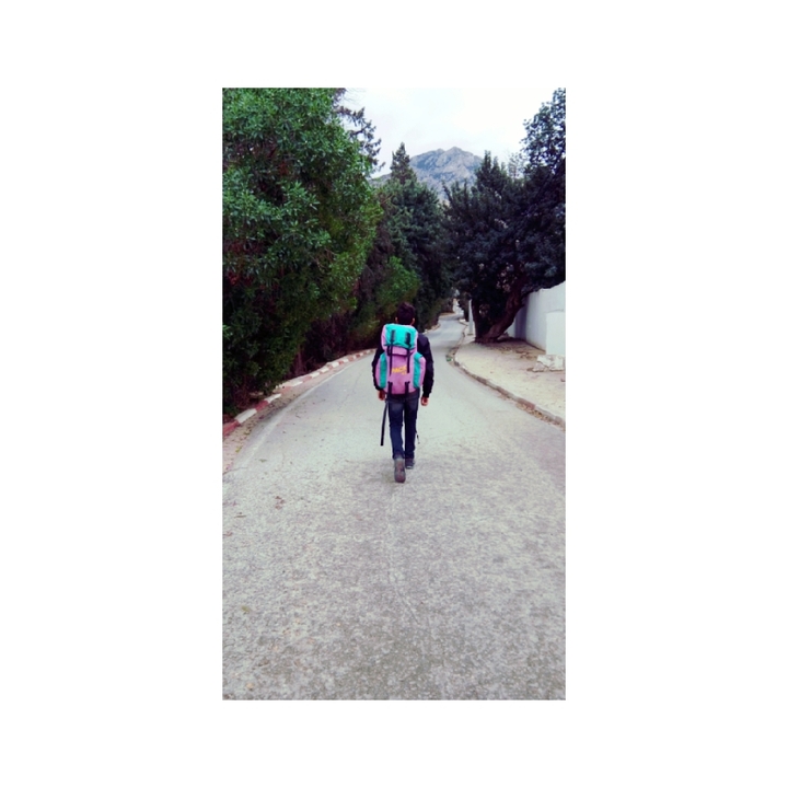 on the road