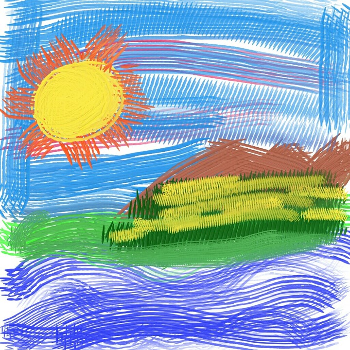 childhood painting be like ???