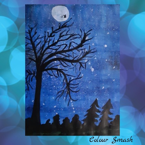 night and tree