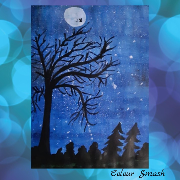 night and tree