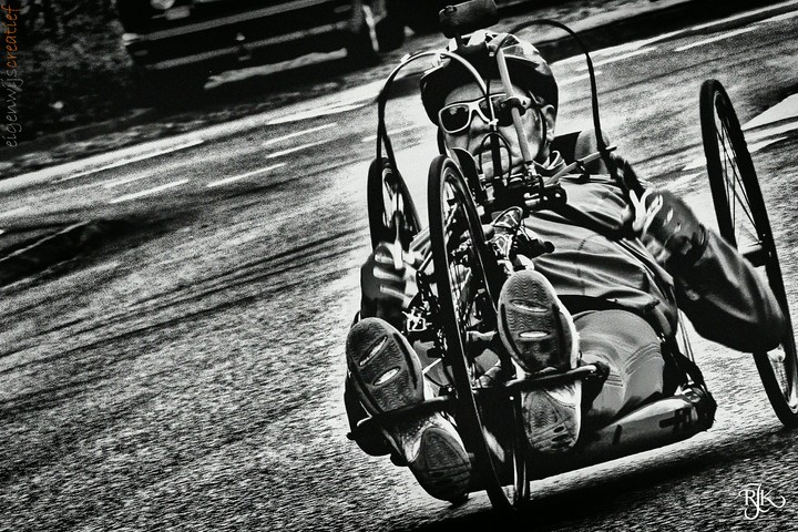 black and white