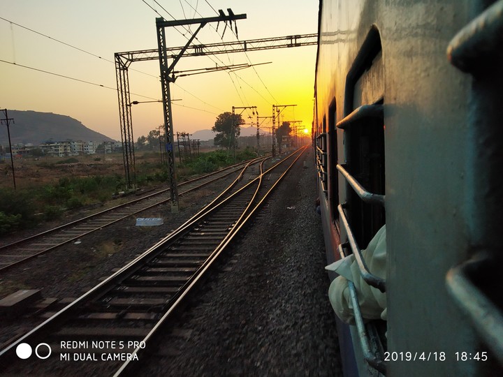 traveling in train