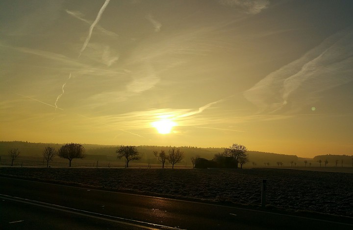 golden sunset also from Austria