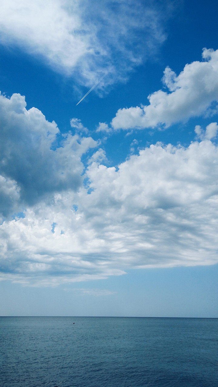 cloudy sky.