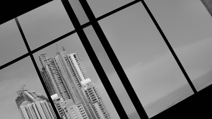 Black and white
