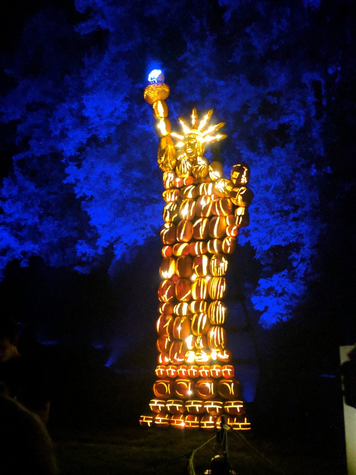 Pumpkin Statue of Liberty