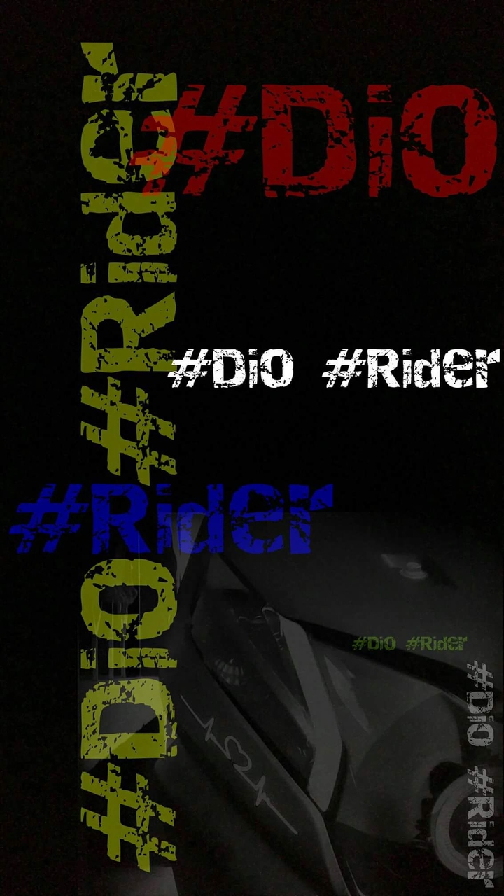Colorful Riders of Dio Wallpaper Black Red White Blue