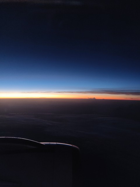 Sunrise from above the clouds