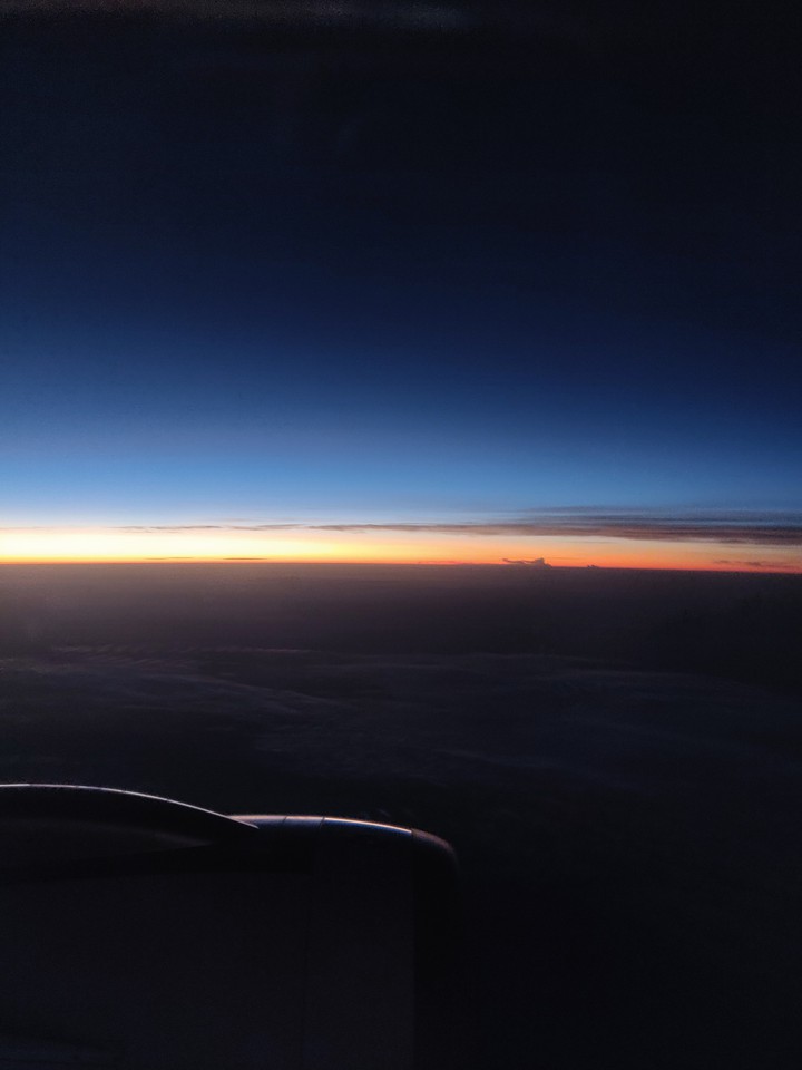 Sunrise from above the clouds