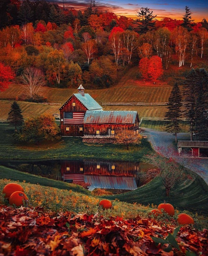 farm in autumn