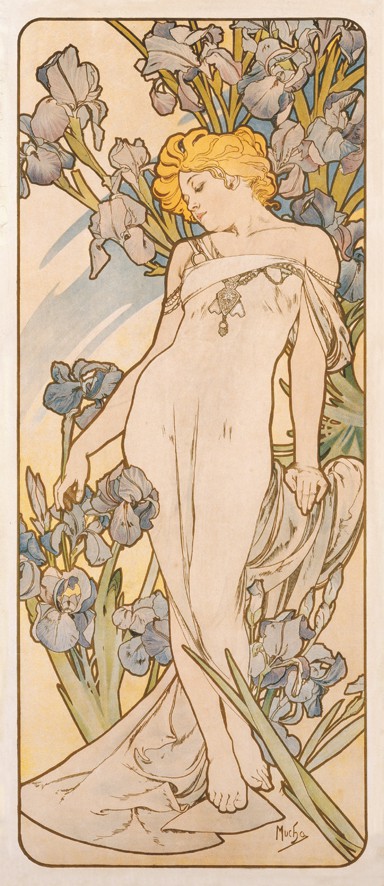 L'Iris, Alphonse Mucha