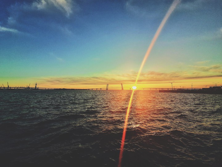 Spring sunset