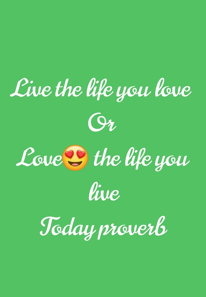 ? the life u live