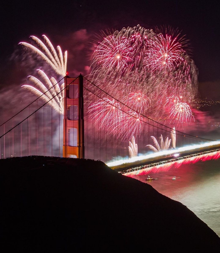 A beautiful view of firecrackers❤❤
