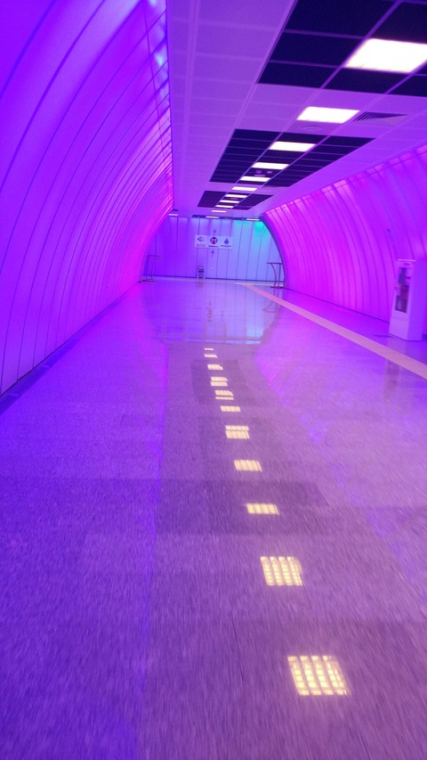 Lights in subway