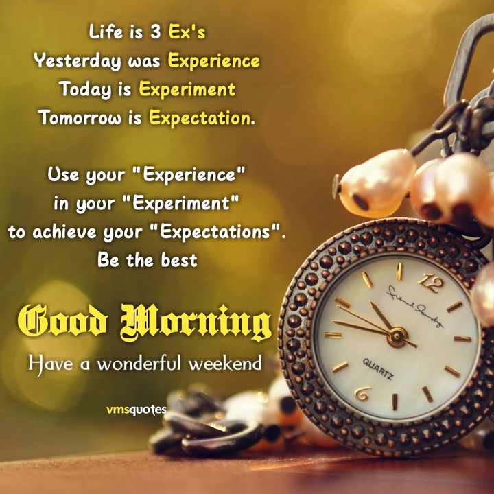 good morning