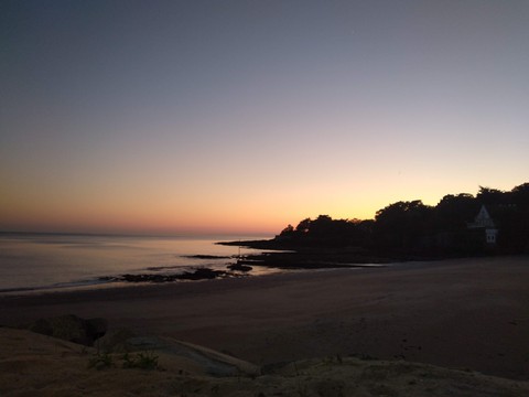 oscuridad la playa