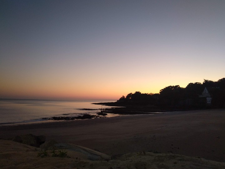 oscuridad la playa
