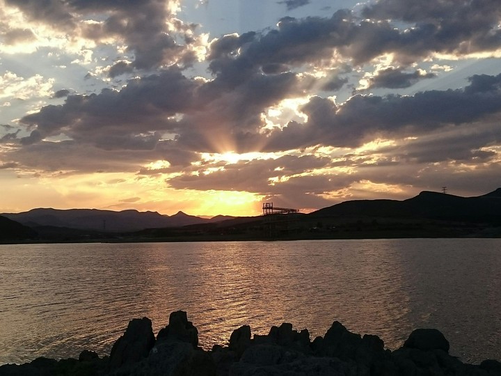 Cloudy sunset