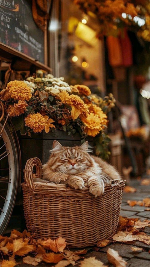 sfondi cat, Autumn