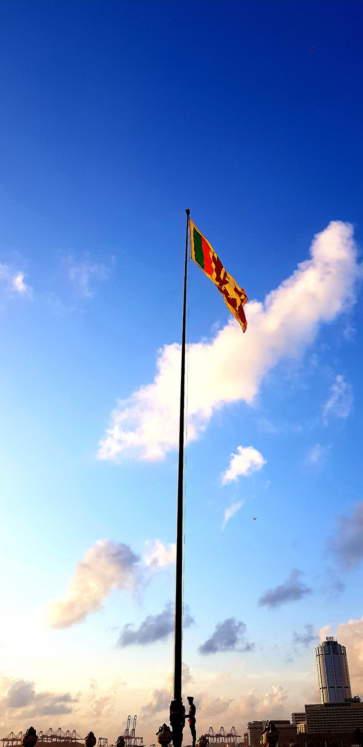 The flag of Sri Lanka