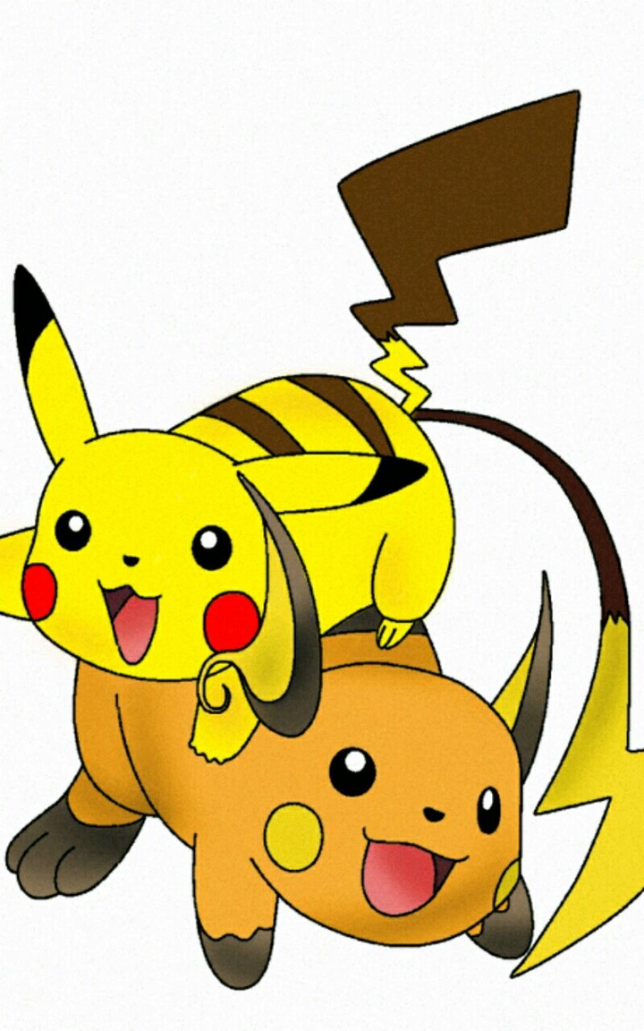 Pikachu and Raichu