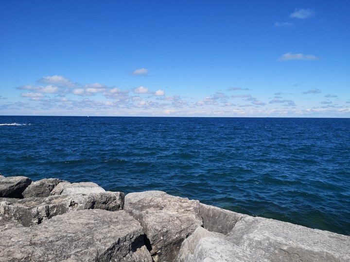 blue water