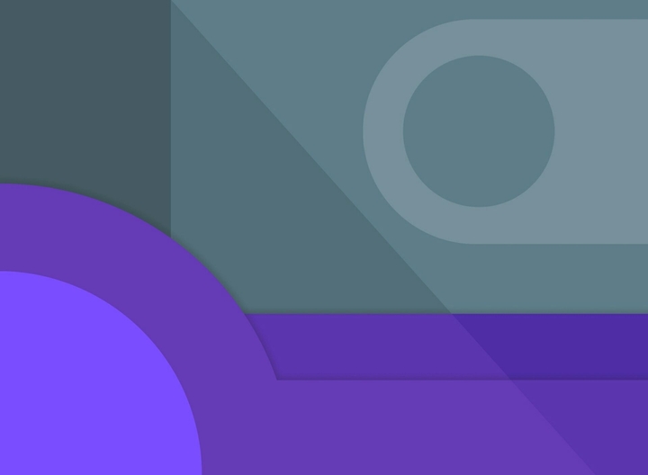 Deep purple on blue grey