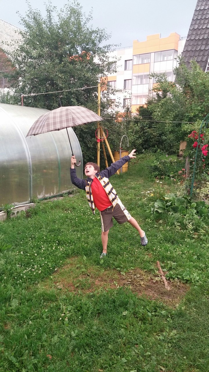 I'm singing in the rain...