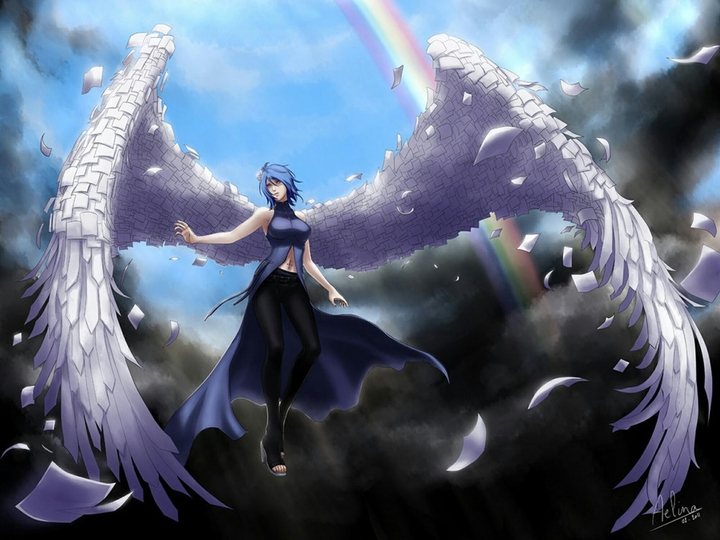 une ange de papier