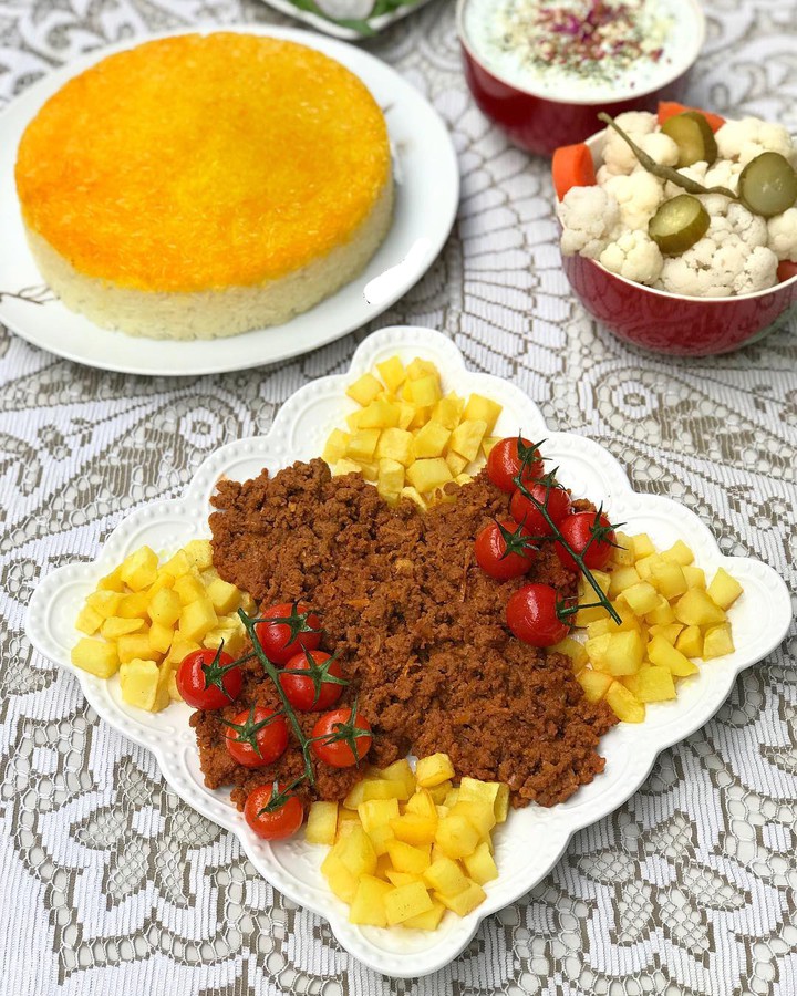 ♣️♥️ Iranian food ♦️ Delicious ♨️ Vabeshka and Rice ♨️♥️