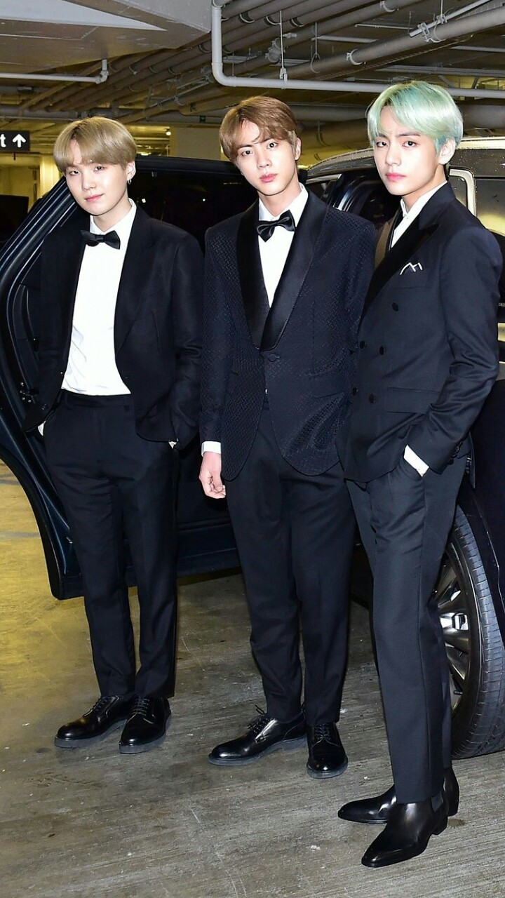 Kim Taehyung, Kim Seokjin and Min Yoongi