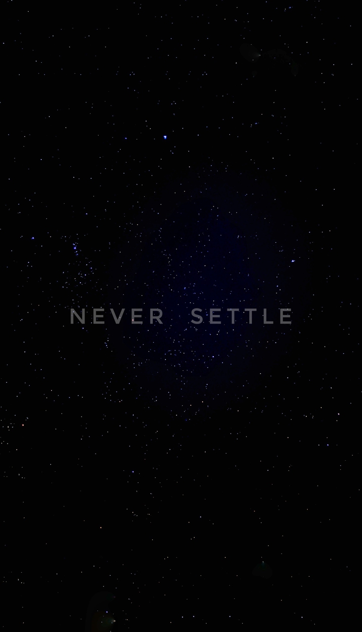 Never Settle