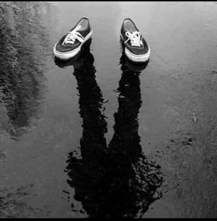 shadow of shoes