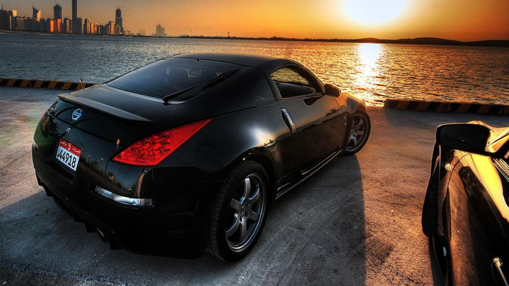 350z Black sunset