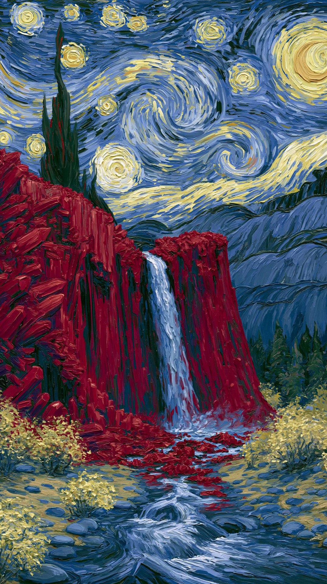 fondos de pantalla waterfall, stream