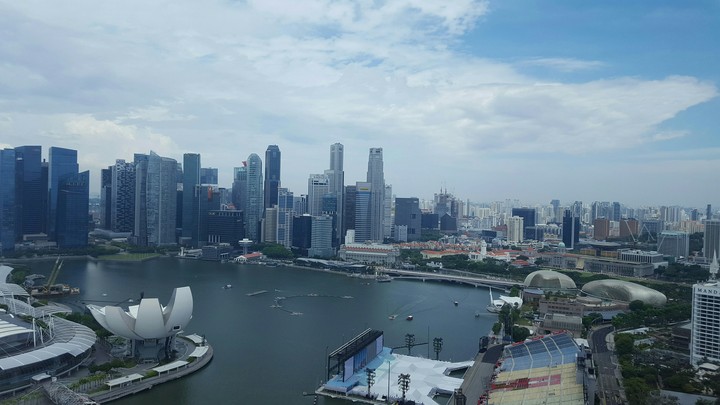 Singapore from the sky