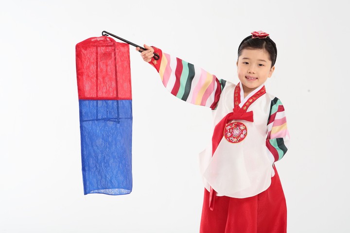 Family in Korean Dress