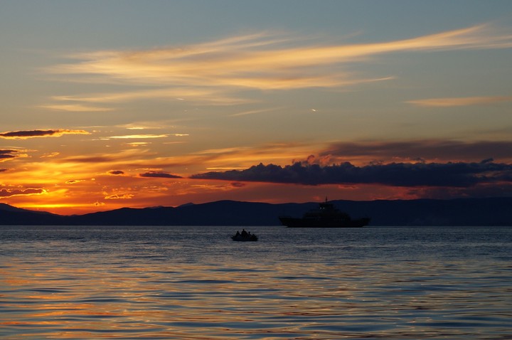 Sunset on Thassos island.