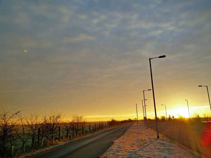 Longstanton busway, Cambridge, Cambridgeshire