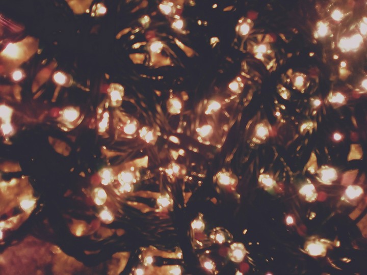 Warm Christmas lights