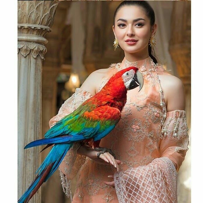 hania and beautiful perrot