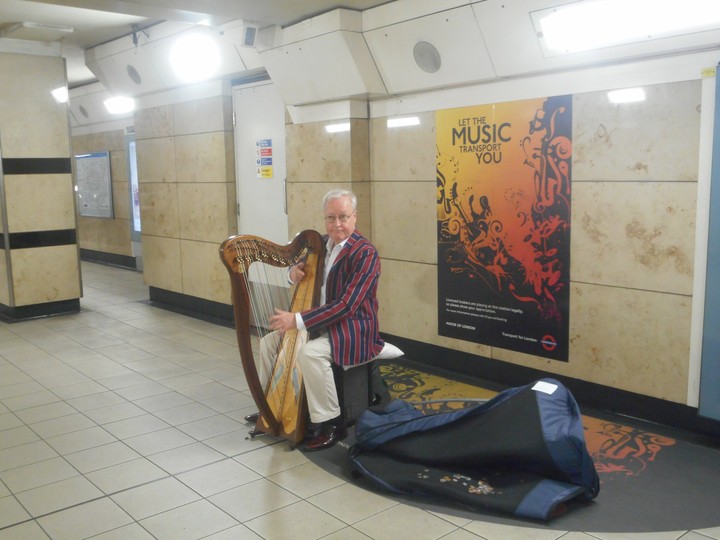 Street art at london subway