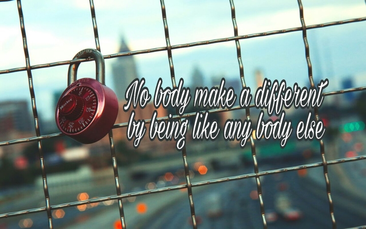 just be your self