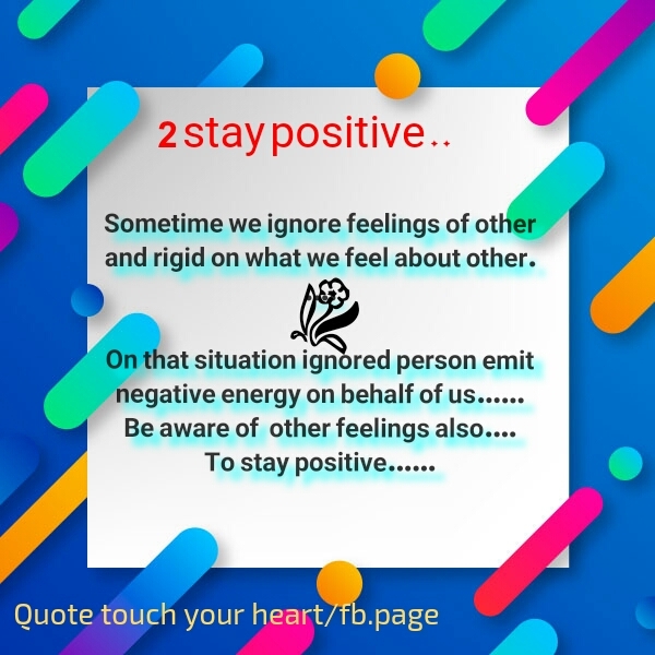 stay positive