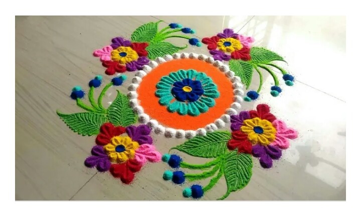 *Nice rangoli*