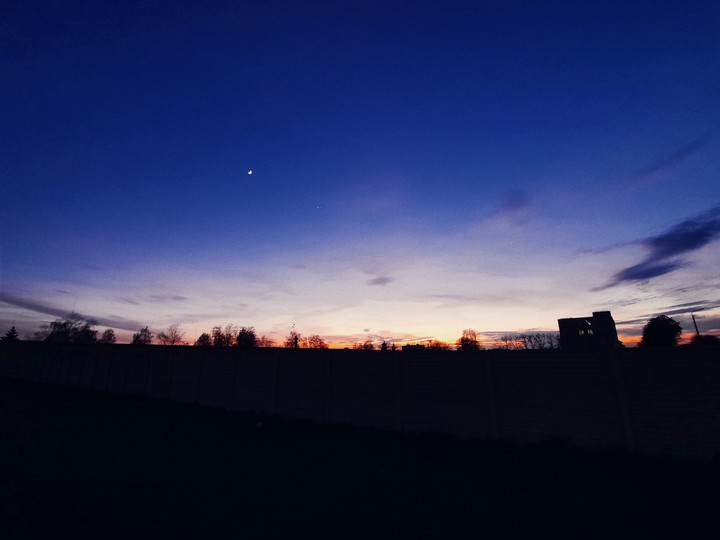 There's the moon