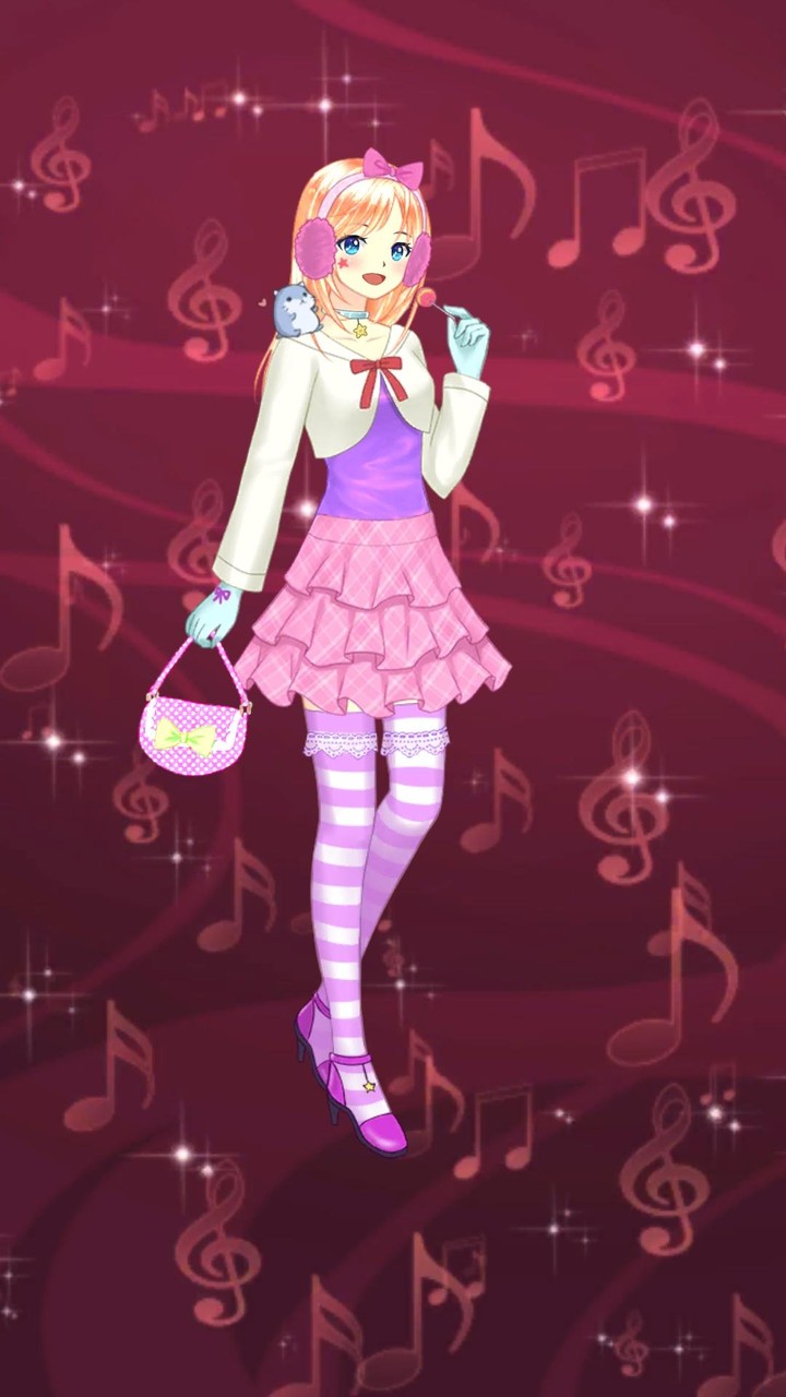 cute pop school singer girl