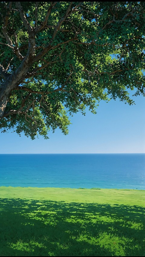 green, sea वॉलपेपर