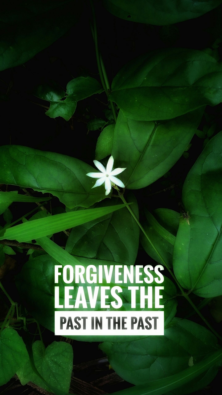 forgiveness leaves the past in the past